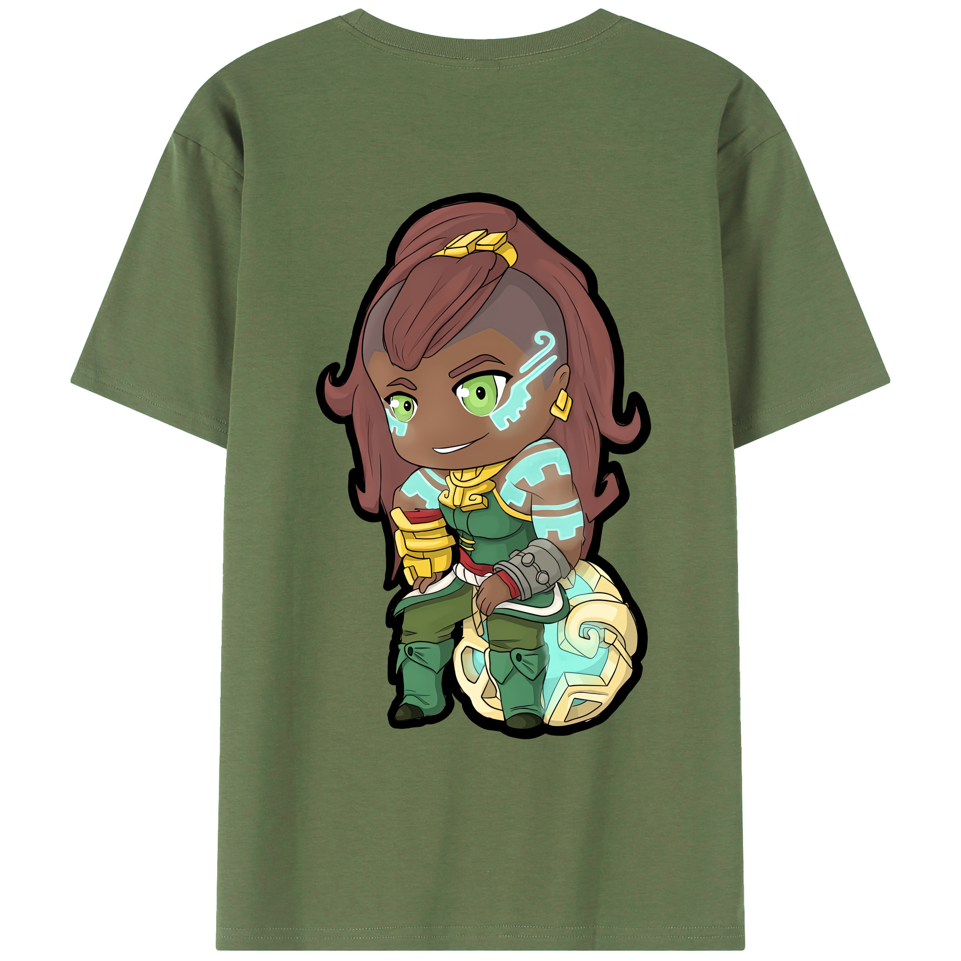 （画像用） リーグ・オブ・レジェンド League of Legends LOL 綿100％ メンズ半袖Tシャツ（バックプリント） 通気性